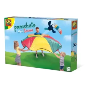SES CREATIVE Childrens Parachute Flying Toucan, Unisex, Three Years and Above, Multi-colour (02289)