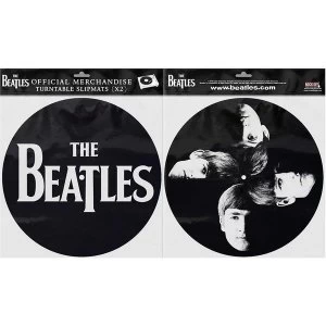 The Beatles - Drop T Logo & Faces Turntable Slipmat Set