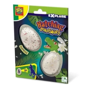 SES CREATIVE Explore Childrens Hatching Dinosaurs 2 Surprise Eggs, 5 Years and Above (25083)