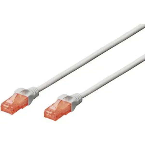 Digitus DK-1617-150 RJ45 Network cable, patch cable CAT 6 U/UTP 15m Grey incl. detent DK-1617-150