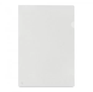 Value Cut Flush Folder Clear A4 Orange Peel Med Weight PK100