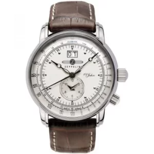 Mens Zeppelin 100 Jahre Dual Time Watch