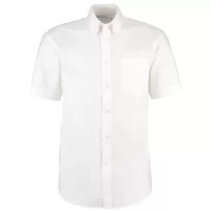 KK109 Mens 17.5IN Short Sleeve White Oxford Shirt