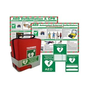 Click Medical Telefunken FA1 AED Defibrillator Kit Ref CM1209 Up to 3