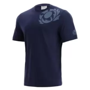 Macron Scotland Rugby Polo Shirt Ladies - Blue