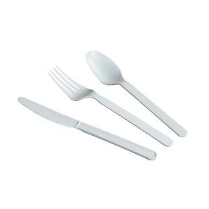 Biodegradable and Compostable CPLA Cutlery Spoon Pack of 50 ZHGCPLA-S