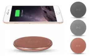 1x Universal Portable Wireless Charger - Compatable with iPhone Rose Gold