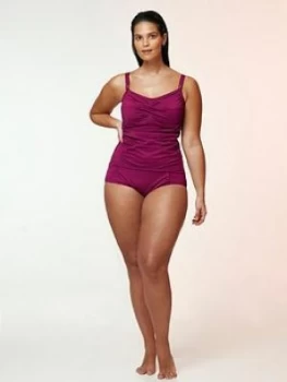 Evans Essential High Waisted Bikini Briefs - Berry, Size 24, Women
