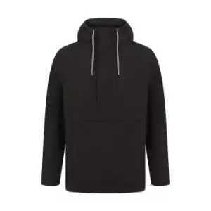 Front Row Mens Pullover Half-zip Jacket (S) (Black)