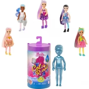 Barbie Chelsea Shimmer Series Colour Reveal Doll (1 At Random)