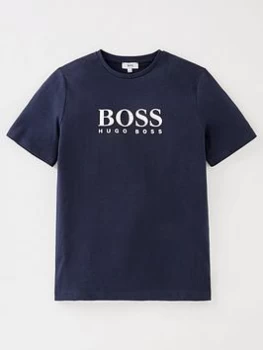 Hugo Boss Classic Short Sleeve T-Shirt Navy Size 14 Years Boys
