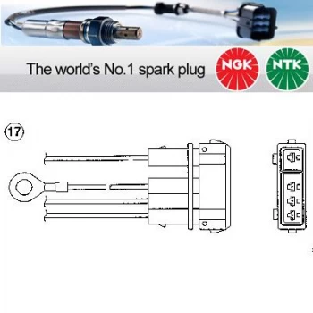 1x NGK NTK Oxygen O2 Lambda Sensor OZA445-E2 OZA445E2 (1810)