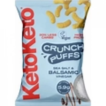 Ketoketo Sea Salt & Balsamic Vinegar Crunch Puffs - 80g x 10