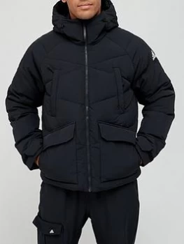 adidas Big Baffle Jacket - Black, Size 2XL, Men