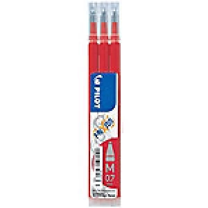 Pilot FriXion BLS-FR7 Rollerball Pen Refill 0.7mm Red 3 Pieces