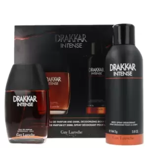 Guy Laroche Drakkar Intense Gift Set 100ml Eau de Parfum + 200ml Deodorant Spray