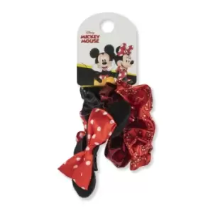 Disney Minnie Mouse Red & Black 3pc Hair Scrunchie Set VE700362L