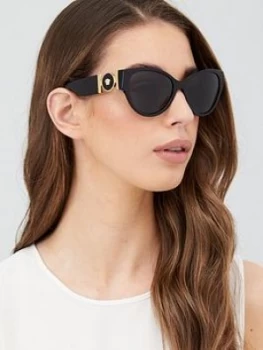 Versace Cat Eye Sunglasses - Black