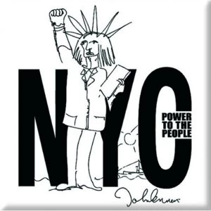 John Lennon - NYC Power to the People Fridge Magnet
