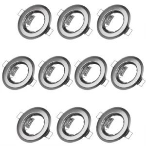 Recessed Light Mounting Frame 10Pcs Shiny Silver