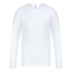 Absolute Apparel Mens Thermal Long Sleeve T-Shirt (L) (White)