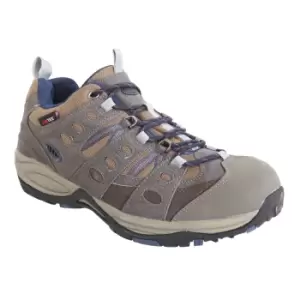 Johnscliffe Mens Approach Trekking Shoes (8 UK) (Brown/Navy Blue)