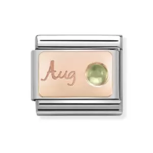 Nomination Classic Rose Gold August Birthstone Charm