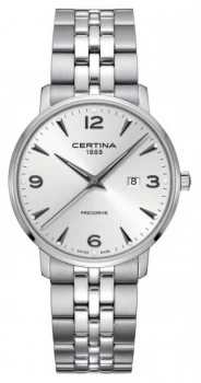 Certina Mens DS Caimano Stainless Steel Silver Dial Watch