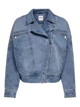 ONLY Loose Fitted Denim Jacket Women Blue