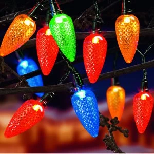 Robert Dyas 20 Multi-Action LED Strawberry Lights - Multiple Colours