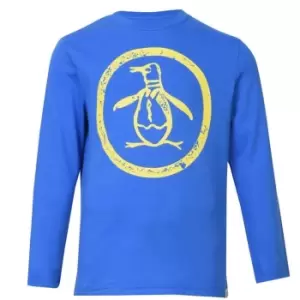 Original Penguin Logo Long Sleeve T-Shirt Infant Boys - Blue