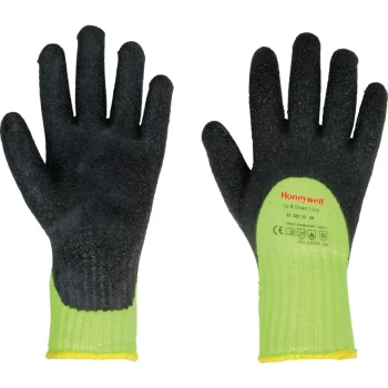 Up & Down I-viz Yellow/Black Cold Resistant Gloves - Size 7