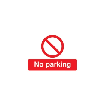 No Parking Rigid PVC Sign - 600 X 450MM