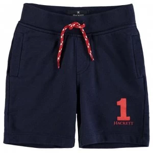 Hackett No1 Logo Shorts - 595 Navy