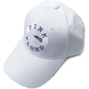 Pink Floyd - Circle Logo Mens Baseball Cap - White