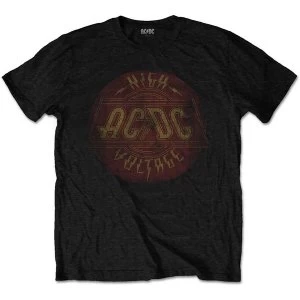 AC/DC - High Voltage Vintage Mens Small T-Shirt - Black