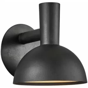 Nordlux Arki 20cm Outdoor Dome Wall Lamp Black, E27, IP54