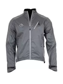 Arid Force 10 Windproof Cycling Jacket - Silver/Grey, Size S, Men