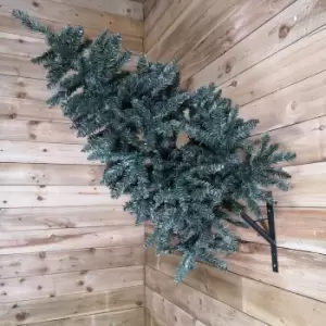 Premier Decorations Ltd - 90cm Indoor Wall Mounted Christmas Tree with Wrapped Branches pvc with Bracket