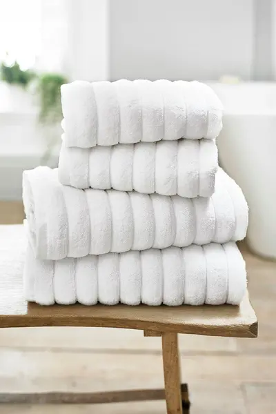 The Lyndon Company Ribbleton Zerotwist Cotton Towels White