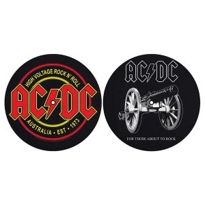 AC/DC - For Those About To Rock/High Voltage Turntable Slipmat Set