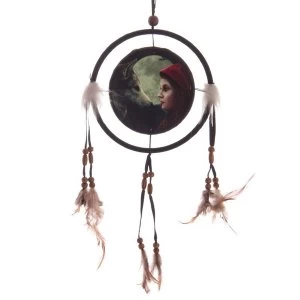 Fantasy Wolf and Women Dreamcatcher Small