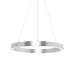 Carlo Integrated LED Pendant Ceiling Light, Silver, 4000K, 3200lm