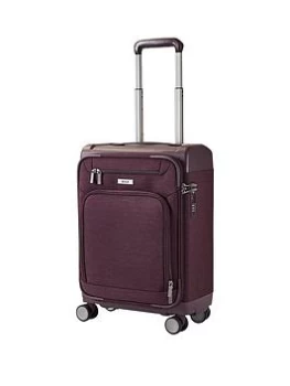 Rock Luggage Parker 8-Wheel Suitcase Cabin - Purple