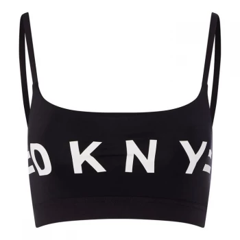 DKNY Cotton Scoop Bralet - Black