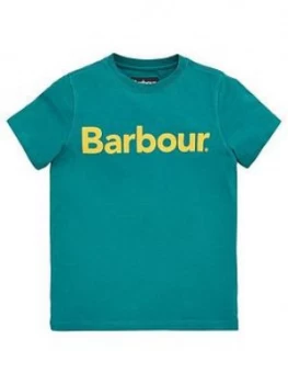 Barbour Boys Short Sleeve Logo T-Shirt - Green, Size 12-13 Years