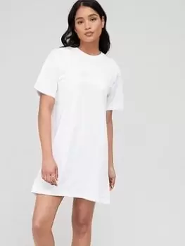 Ellesse Chiama Tee Dress - White, Size 6, Women