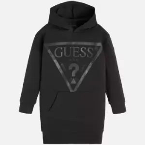 Guess Girls Logo-Printed Cotton-Blend Hooded Dress - 16 Years
