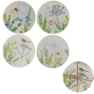 Botanical Garden Design Set of 4 Novelty Coasters