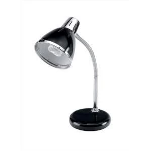 Unilux Retro 12W Fluorescent Desk Lamp Black 400074002
